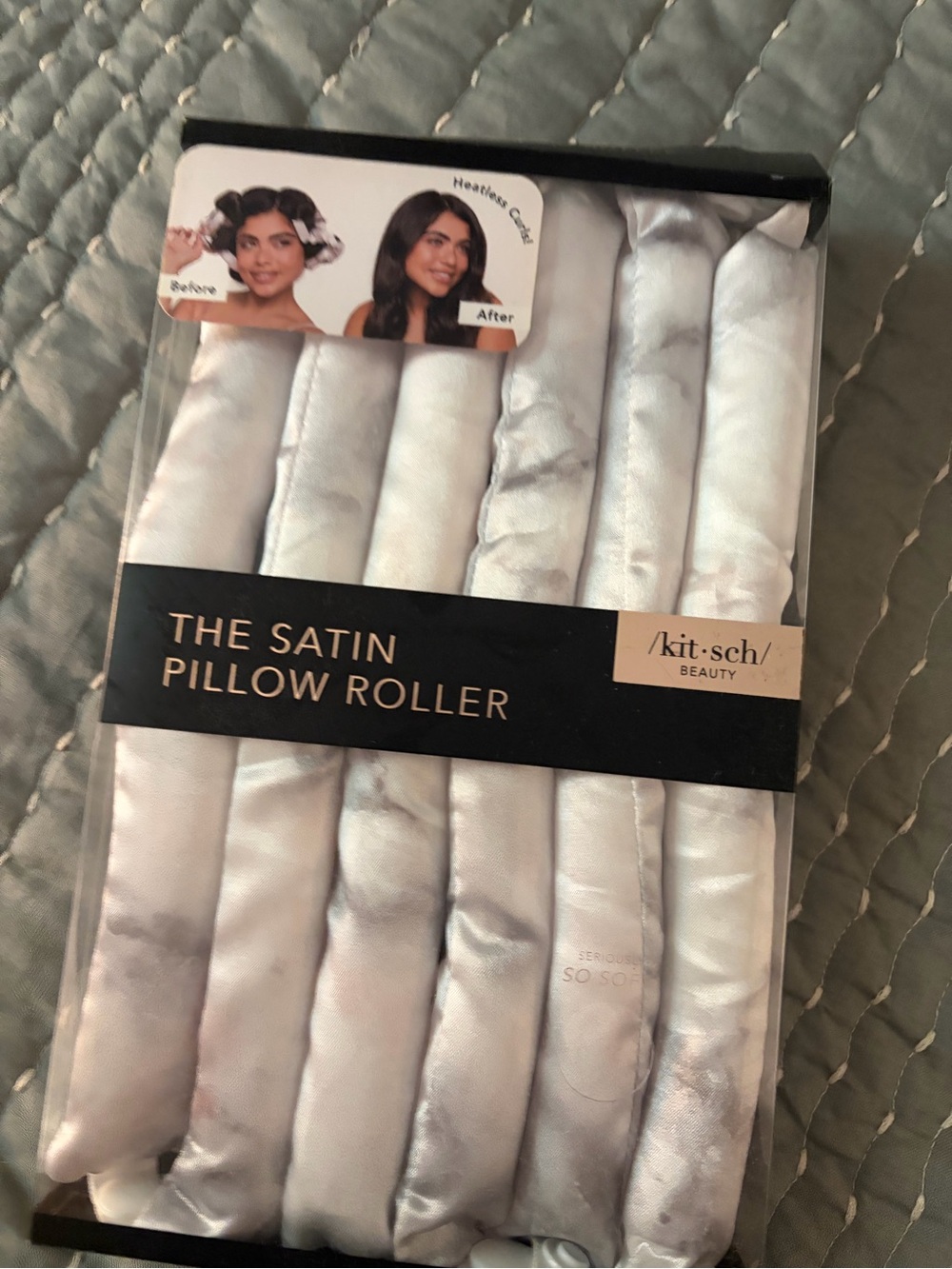 kitsch Beauty Satin Pillow Rollers - Silver